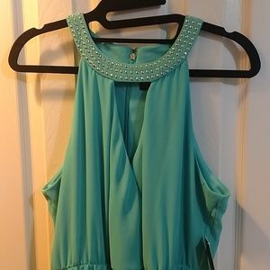 Thalia Sodi Maxi-Dress Turquoise New with tags